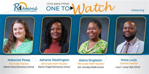 Four teachers smiling for acknowledgement